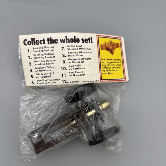 Unit 12 Shell's Liberty Toy‎ Soldiers 1972 NEW Cannon - Picture 2 of 2